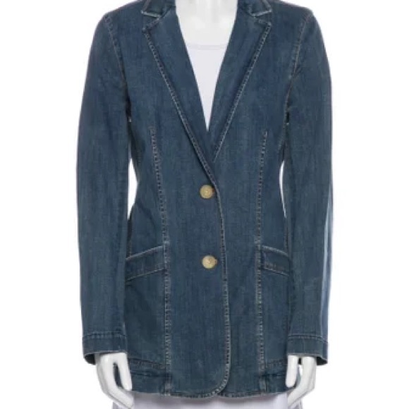 Lafayette 148 NY Denim Two-Button Blazer - Picture 6 of 6